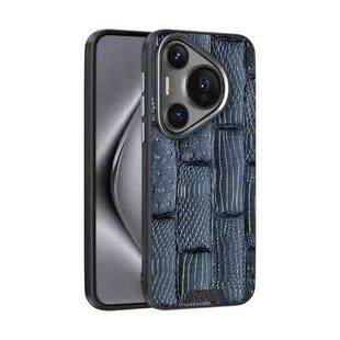 For Huawei Pura 70 Pro / 70 Pro+ ABEEL Beast Pattern 6D Micro-Embossed MagSafe Genuine Leather Phone Case(Blue)