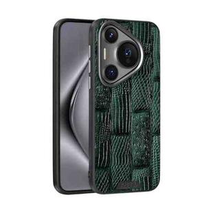 For Huawei Pura 70 Pro / 70 Pro+ ABEEL Beast Pattern 6D Micro-Embossed MagSafe Genuine Leather Phone Case(Green)