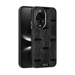 For Huawei nova 14 ABEEL Beast Pattern 6D Micro-Embossed MagSafe Genuine Leather Phone Case(Black)