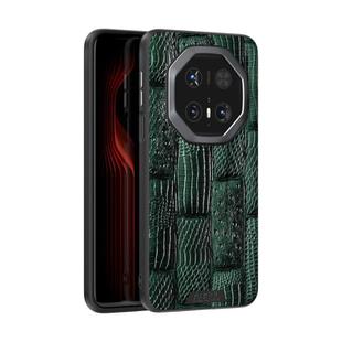 For Huawei Mate 70 RS Ultimate ABEEL Beast Pattern 6D Micro-Embossed Genuine Leather Phone Case(Green)