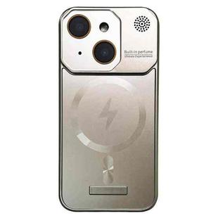 For iPhone 13 Frameless Aromatherapy MagSafe Magnetic PC Phone Case(Titanium Grey)