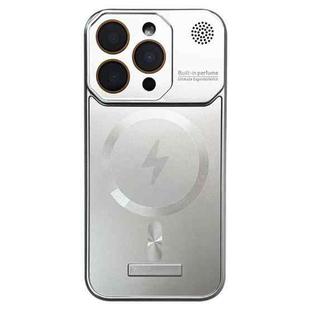 For iPhone 11 Pro Max Frameless Aromatherapy MagSafe Magnetic PC Phone Case(Titanium Silver)