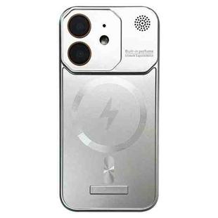 For iPhone 11 Frameless Aromatherapy MagSafe Magnetic PC Phone Case(Titanium Silver)