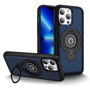 For iPhone 13 Pro Max Ring Holder Magnetic Phone Case(Blue)