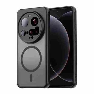 For Xiaomi 15 Ultra Fan Dun Series TPU Hybrid PC Frosted Magsafe Phone Case(Black)