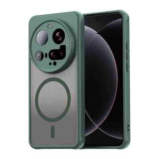 For Xiaomi 15 Ultra Fan Dun Series TPU Hybrid PC Frosted Magsafe Phone Case(Green)