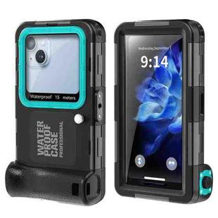 RedPepper 4th Generation Diving Protective Case for iPhone, Waterproof depth: 15m(Black Blue)