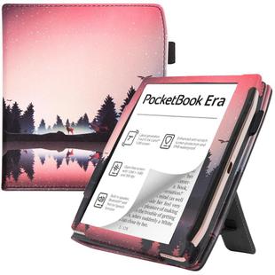 For Pocketbook Era PB700 Painted Leather Hand Rest Holder Smart Tablet Case(Night)