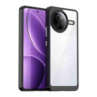 For Xiaomi Poco F7 Ultra Colorful Series Acrylic Hybrid TPU Phone Case(Black)