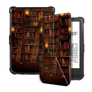 For Pocketbook B606 628 633 632 627 616 Painting Deformation TPU Leather Smart Tablet Case(Library)