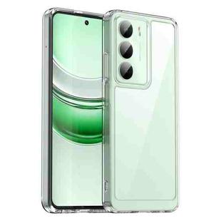 For Realme 14x Colorful Series Acrylic Hybrid TPU Phone Case(Transparent)