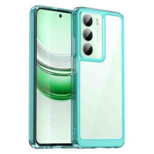 For Realme V70s Colorful Series Acrylic Hybrid TPU Phone Case(Transparent Blue)