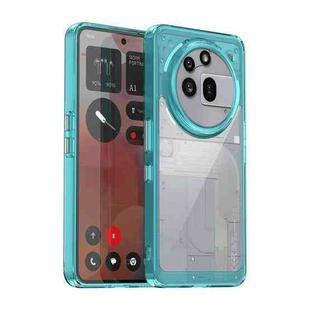 For Nothing Phone 3a Pro Colorful Series Acrylic Hybrid TPU Phone Case(Transparent Blue)