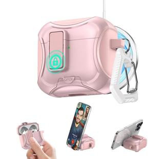 For AirPods Pro 2 Wireless Bluetooth Earphones PC Hybrid TPU Protective Case(Pink)
