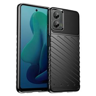 For Motorola Moto G 5G 2024 Thunderbolt Shockproof Soft TPU Phone Case(Black)
