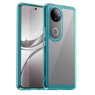For vivo V50 Colorful Series Acrylic Hybrid TPU Phone Case(Transparent Blue)