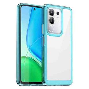 For vivo iQOO Z10x 5G Colorful Series Acrylic Hybrid TPU Phone Case(Transparent Blue)
