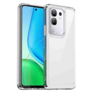 For vivo iQOO Z10x 5G Colorful Series Acrylic Hybrid TPU Phone Case(Transparent)