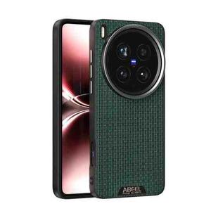 For vivo X200 Ultra ABEEL Ruyi Pattern 6D Micro Relief MagSafe Leather Phone Case(Green)