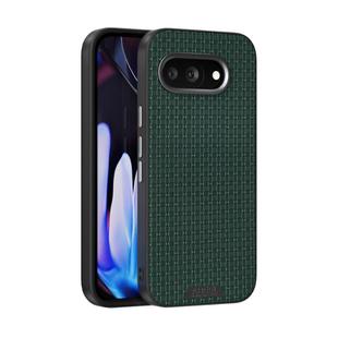 For Google Pixel 9a ABEEL Ruyi Pattern 6D Micro Relief MagSafe Leather Phone Case(Green)