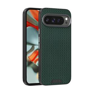 For Google Pixel 9 Pro XL ABEEL Ruyi Pattern 6D Micro Relief MagSafe Leather Phone Case(Green)