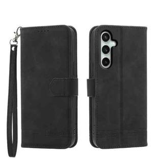 For Samsung Galaxy S25 FE 5G Dierfeng Dream Line TPU Hybrid PU Leather Phone Case(Black)