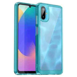 For Samsung Galaxy F06 5G Colorful Series Acrylic Hybrid TPU Phone Case(Transparent Blue)