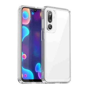 For Samsung Galaxy F16 5G Colorful Series Acrylic Hybrid TPU Phone Case(Transparent)