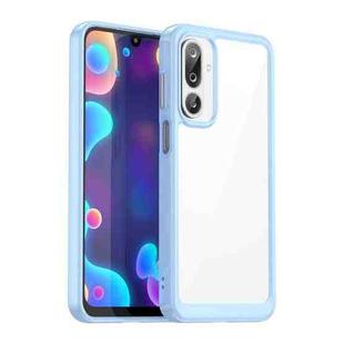 For Samsung Galaxy F36 5G Colorful Series Acrylic Hybrid TPU Phone Case(Blue)