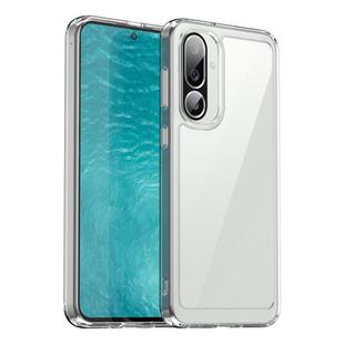 For Samsung Galaxy M56 5G Colorful Series Acrylic Hybrid TPU Phone Case(Transparent)