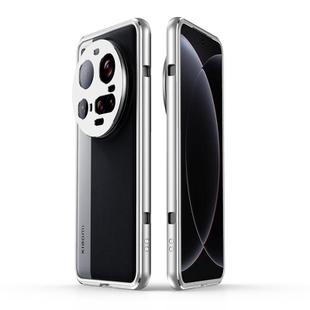 For Xiaomi 15 Ultra Aurora Series Lens Protector + Metal Frame Phone Case(Silver)