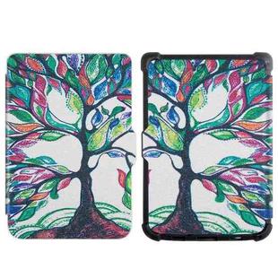 For Pocketbook B606 628 633 632 627 616 Painting TPU Leather Smart Tablet Case(Lucky Tree)