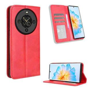 For Fossibot S3 Pro Magnetic Buckle Retro Texture Leather Phone Case(Red)