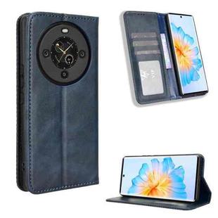 For Fossibot S3 Pro Magnetic Buckle Retro Texture Leather Phone Case(Blue)