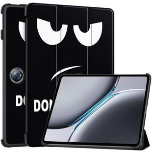 For OnePlus Pad 2 Custer Painted 3-Fold Holder Smart Leather Tablet Case(Big Eye Me)