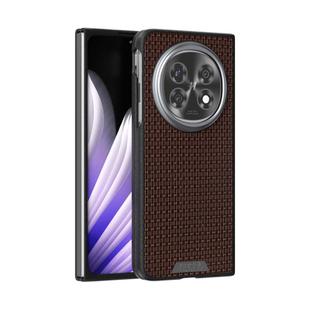 For OPPO Find N5 ABEEL Ruyi Pattern 6D Micro Relief MagSafe Leather Phone Case(Brown)