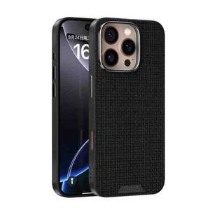 For iPhone 16 Pro Max ABEEL Ruyi Pattern 6D Micro Relief MagSafe Leather Phone Case(Black)