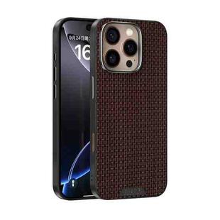 For iPhone 16 Pro Max ABEEL Ruyi Pattern 6D Micro Relief MagSafe Leather Phone Case(Brown)