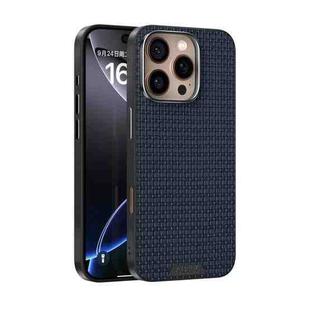 For iPhone 16 Pro Max ABEEL Ruyi Pattern 6D Micro Relief MagSafe Leather Phone Case(Blue)