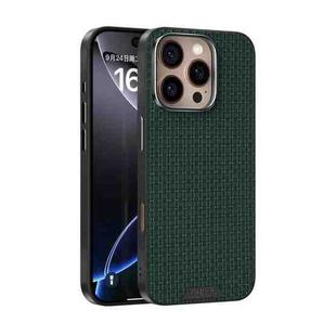 For iPhone 16 Pro Max ABEEL Ruyi Pattern 6D Micro Relief MagSafe Leather Phone Case(Green)