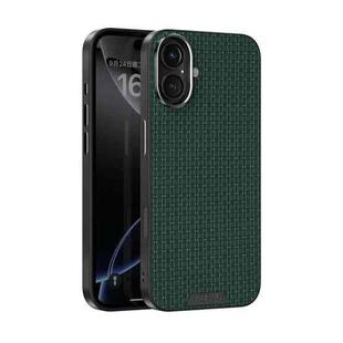For iPhone 16 ABEEL Ruyi Pattern 6D Micro Relief MagSafe Leather Phone Case(Green)