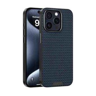 For iPhone 15 Pro Max ABEEL Ruyi Pattern 6D Micro Relief MagSafe Leather Phone Case(Blue)