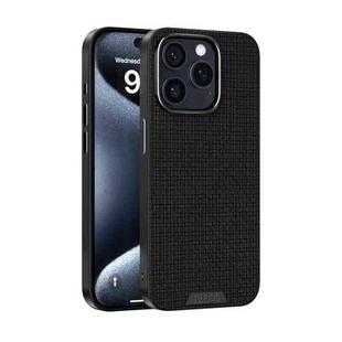 For iPhone 13 Pro Max ABEEL Ruyi Pattern 6D Micro Relief MagSafe Leather Phone Case(Black)