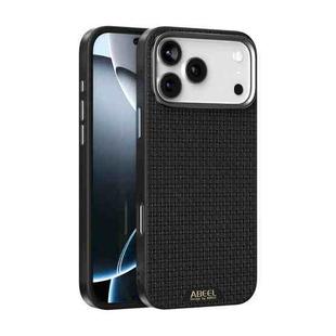 For iPhone 17 Pro Max ABEEL Ruyi Pattern 6D Micro Relief MagSafe Leather Phone Case(Black)