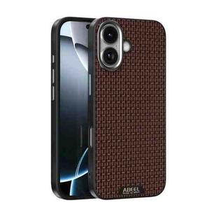 For iPhone 17 ABEEL Ruyi Pattern 6D Micro Relief MagSafe Leather Phone Case(Brown)