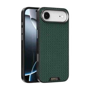 For iPhone 17 Air ABEEL Ruyi Pattern 6D Micro Relief MagSafe Leather Phone Case(Green)