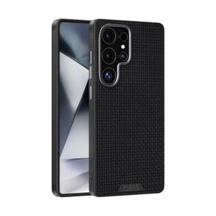 For Samsung Galaxy S25 Ultra 5G ABEEL Ruyi Pattern 6D Micro Relief MagSafe Leather Phone Case(Black)