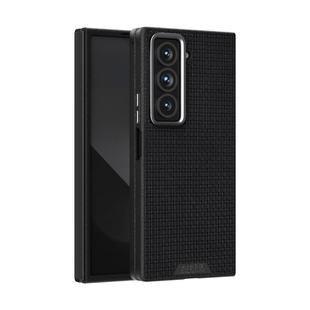 For Samsung Galaxy Z Fold Special ABEEL Ruyi Pattern 6D Micro Relief MagSafe Leather Phone Case(Black)