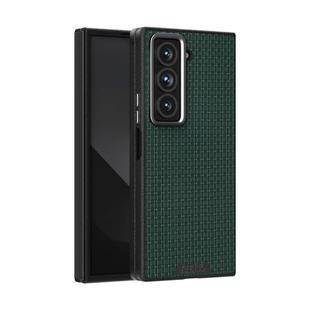For Samsung Galaxy Z Fold Special ABEEL Ruyi Pattern 6D Micro Relief MagSafe Leather Phone Case(Green)