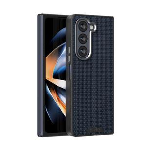 For Samsung Galaxy Z Fold5 5G ABEEL Ruyi Pattern 6D Micro Relief MagSafe Leather Phone Case(Blue)
